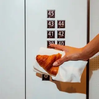 One floor closer to something delicious.
